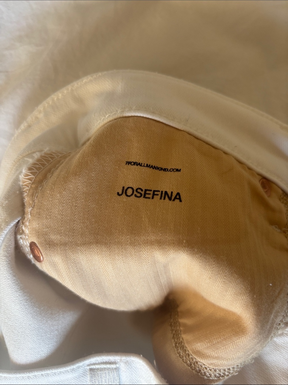 7 For All Mankind Josefina Jeans, White, 29 - Picture 7 of 9